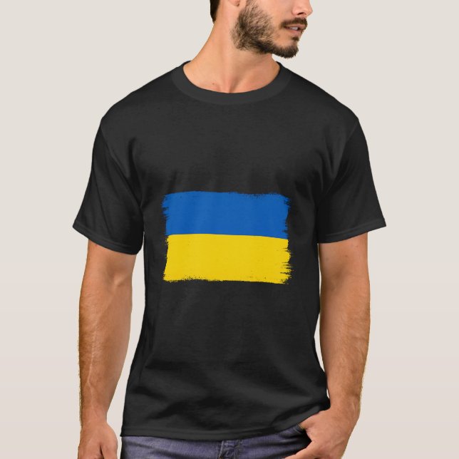Camiseta Bandera ucraniana (Anverso)