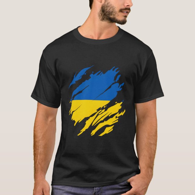 Camiseta Bandera ucraniana (Anverso)