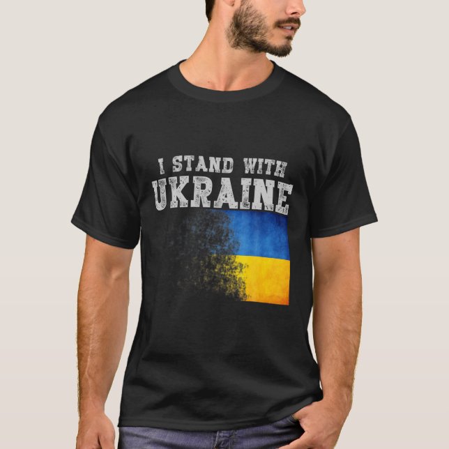 Camiseta Bandera ucraniana (Anverso)