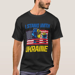 Camiseta Bandera ucraniana americana Apoyo a Ucrania Sup