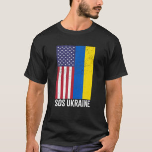 Camiseta Bandera ucraniana Bandera ucraniana Sos de orgullo