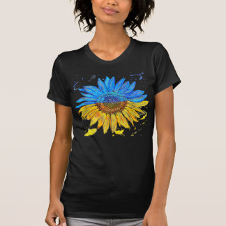 Camiseta Bandera ucraniana cosecha de girasol