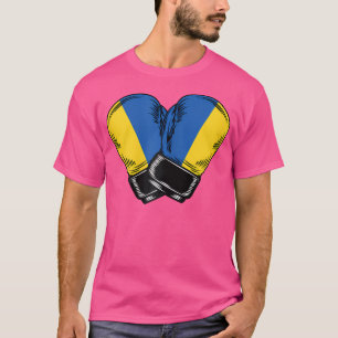 Camiseta Bandera ucraniana de boxeo de boxeo con bandera uc