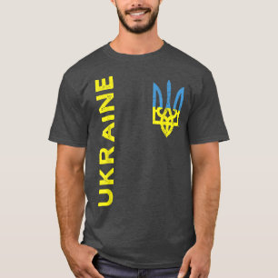 Camiseta Bandera ucraniana de escudo de armas tridente en U