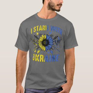 Camiseta Bandera ucraniana de girasol