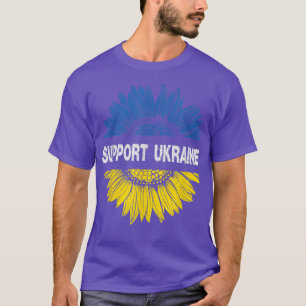 Camiseta Bandera ucraniana de girasol apoya a Ucrania a ama