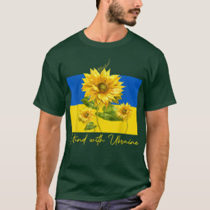 Camiseta Bandera ucraniana de girasol apoyo a Ucrania
