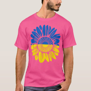 Camiseta Bandera ucraniana de girasol apoyo a Ucrania
