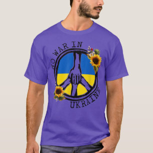 Camiseta Bandera Ucraniana De Girasol Sin Guerra En Ucrania