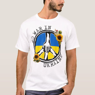 Camiseta Bandera Ucraniana De Girasol Sin Guerra En Ucrania