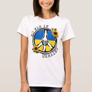 Camiseta Bandera Ucraniana De Girasol Sin Guerra En Ucrania