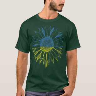 Camiseta Bandera ucraniana del girasol - Primavera de los g