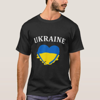 Camiseta Bandera ucraniana dice Ucrania