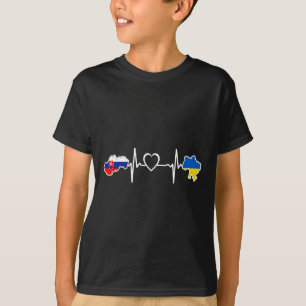 Camiseta Bandera ucraniana eslovaca - Ucrania Eslovaquia Co