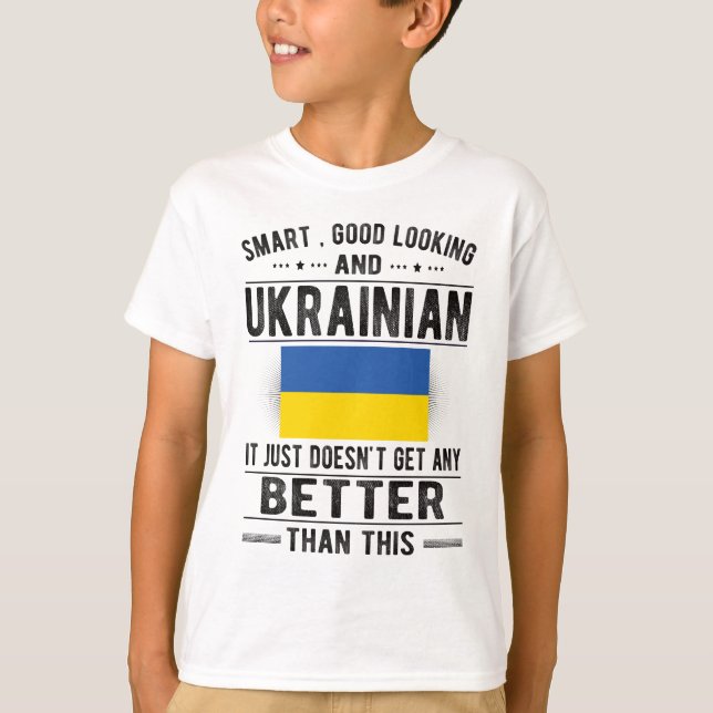 Camiseta Bandera ucraniana patrimonio de Ucrania raíces ucr (Anverso)