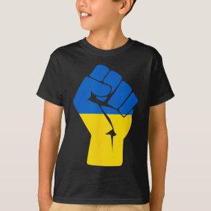 Camiseta Bandera ucraniana Ucrania Solidaridad Puño en Alto