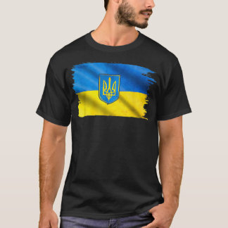 Camiseta Bandera ucraniana vintage Ucrania añora tridente c