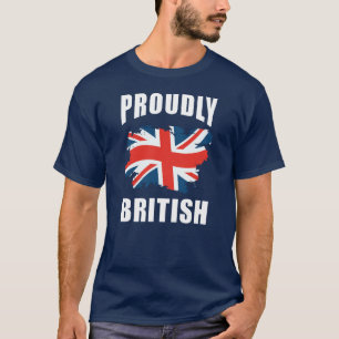 Camiseta Bandera Union Jack británica orgullosamente mascul