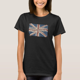 Camiseta Bandera Union Jack deslucida argot británico cansa