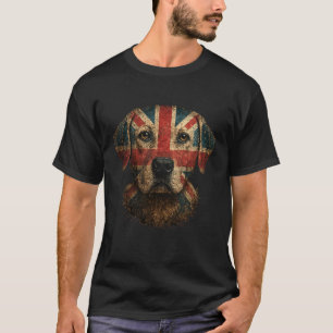 Camiseta Bandera Union Jack Labrador Retriever Gran Bretaña