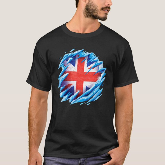 Camiseta Bandera Union Jack Uk Reino Unido Gran Bretaña Br (Anverso)