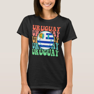 Camiseta Bandera uruguaya retro hombres mujeres niñas