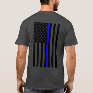 Camiseta Bandera US Spyder Ryders - 2S Línea Azul Delgada