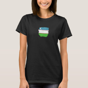 Camiseta Bandera uzbeka orgullosa de Uzbekistán