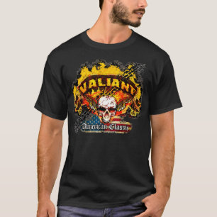 Camiseta Bandera valerosa de Plymouth - cráneo de la