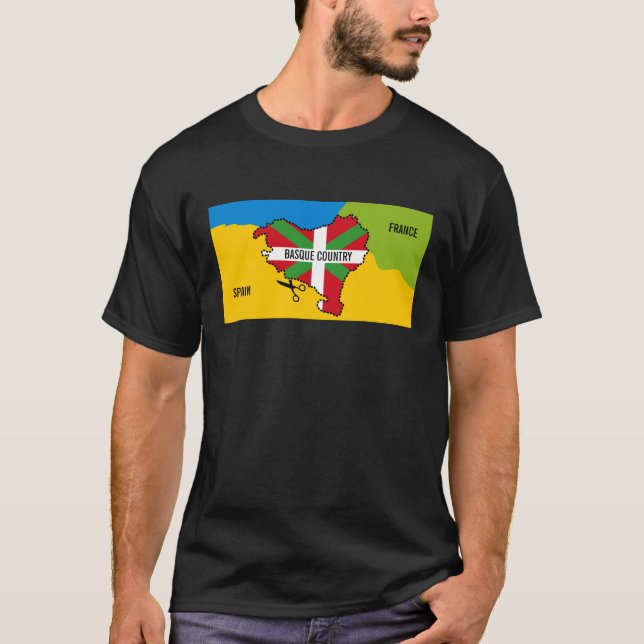 Camiseta Bandera vasca Ikurriña, independencia vasca del (Anverso)
