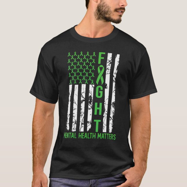 Camiseta Bandera Verde Americana Estados Unidos Asuntos de  (Anverso)