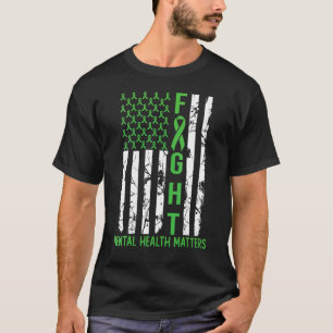 Camiseta Bandera Verde Americana Estados Unidos Asuntos de 