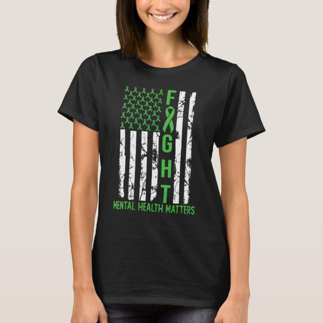 Camiseta Bandera Verde Americana Estados Unidos Asuntos de  (Anverso)