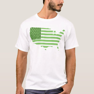 Camiseta Bandera verde de los E.E.U.U.