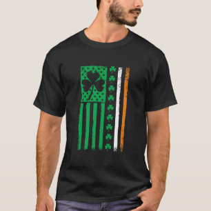 Camiseta Bandera Verde del Trébol Día de San Patricio Vinta