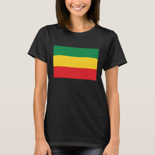 Camiseta Bandera verde, dorada (amarilla) y de colores rojo
