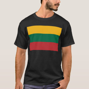 Camiseta Bandera verde y roja amarilla de Lituania
