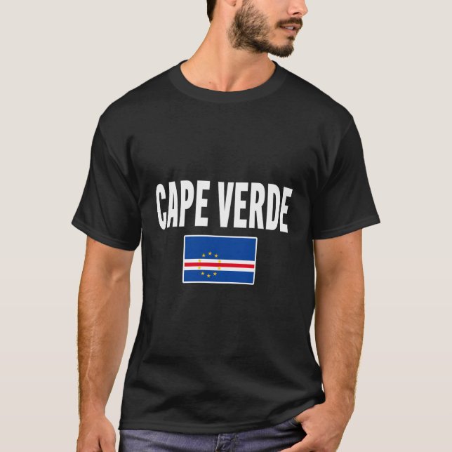 Camiseta Bandera Verdeans de Cabo Verde (Anverso)