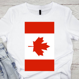 Camiseta Bandera vertical de Canadá
