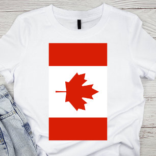 Camiseta Bandera vertical de Canadá