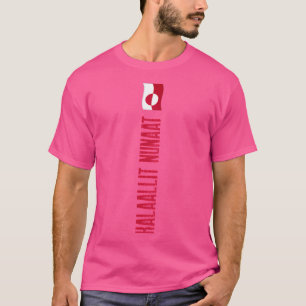 Camiseta Bandera vertical de Kalaallit Nunaat en Groenlandi