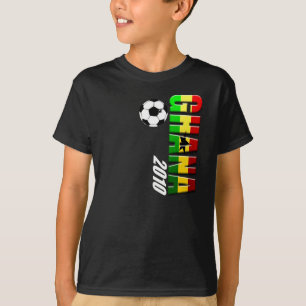 Camiseta Bandera vertical del logotipo del fútbol de Ghana