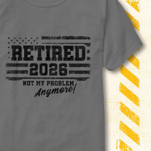 Camiseta Bandera Vintage 2026 Retirada No Es Mi Problema Ya