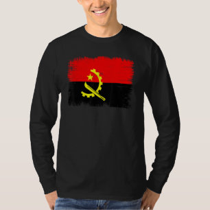Camiseta Bandera vintage de Angola Día de la Independencia