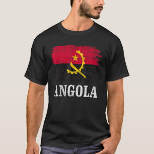 Camiseta Bandera vintage de Angola para angoleño  