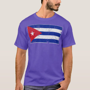Camiseta Bandera Vintage De Cuba Retro Cubano