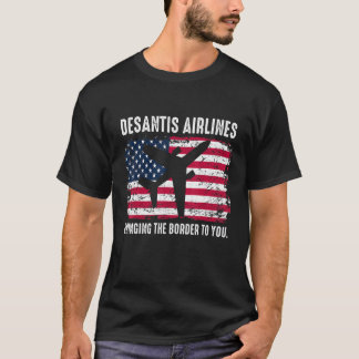 Camiseta Bandera vintage de EE. UU. - DeSantis Airlines
