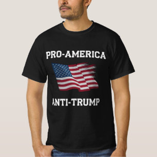 Camiseta Bandera vintage de EE. UU. pro América anti Trump