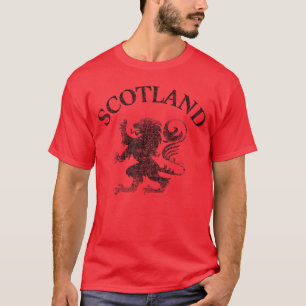 Camiseta Bandera vintage de Escocia León Rampante de Escoci