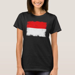 Camiseta Bandera vintage de Indonesia Día de la Independenc